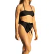 Olive Surf The Mel Bikini Bottoms In Noir In Black