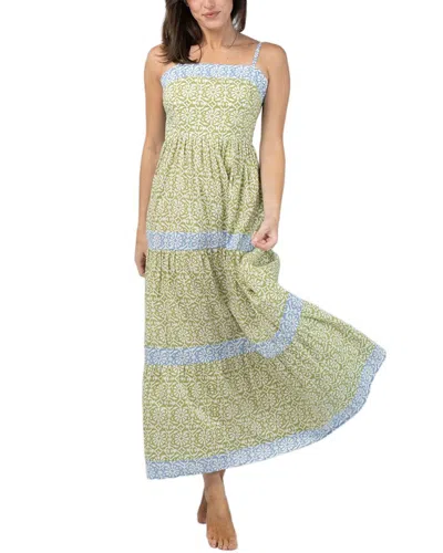 Olive Workshop Mallorca Maxi Dress In Green