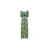 Oliveankara Women's Blue / Yellow / Orange Zalika Jumpsuit - Yellow Cyan Sunkissed Maized Print - Ilc Oa Og In Blue/yellow/orange