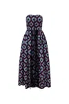 Oliveankara Women's Grey / Black / Purple Tiwa Top - Grey & Pink Ancestor's Eye African Ankara Wax Cotton Print