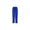 Oliveankara Women's Kianga Cropped Straight-leg Pants - Blue African Ocean - Ilc Oa Og In Blue