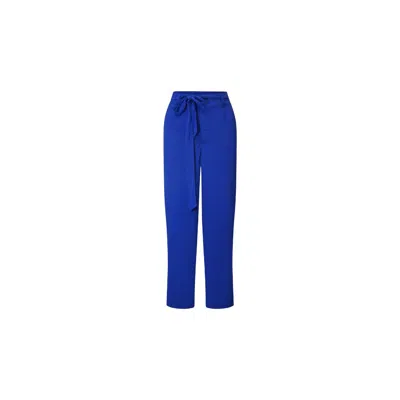 Oliveankara Women's Kianga Cropped Straight-leg Pants - Blue African Ocean - Ilc Oa Og