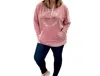 Oliver & Otis Enjoy Life French Terry Hoodie In Blush In Gold