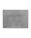 Oliver Brown Terry Memory Foam Bath Rug, 17" X 24" In Light Grey
