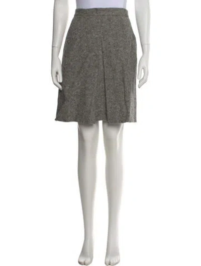 Pre-owned Oliver By Valentino Vintage Mini Skirt In Gray