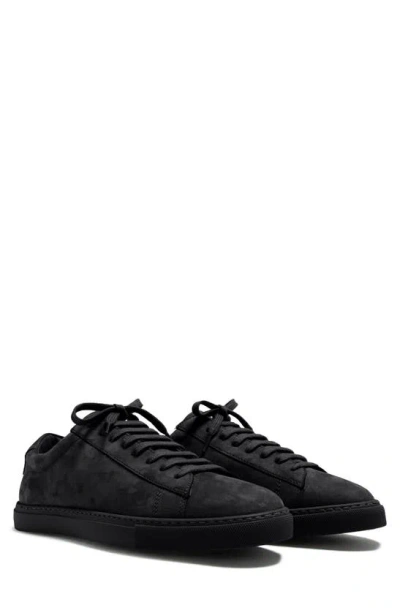 Oliver Cabell Low 1 Sneaker In Black Nubuck