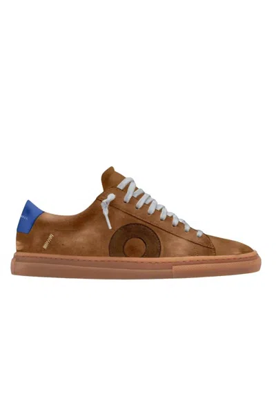OLIVER CABELL MEN'S LOW 1 MILITARY SNEAKERS IN BROWN