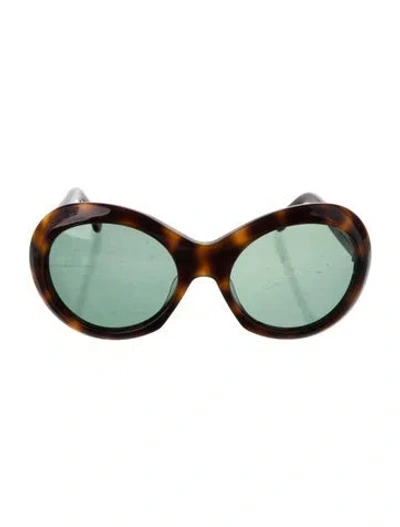 Pre-owned Oliver Goldsmith Oversize Tinted Sunglasses In Brown