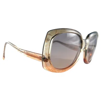 Pre-owned Oliver Goldsmith Vintage  " Dundee " Oversized Made In England Sunglasses In Brown