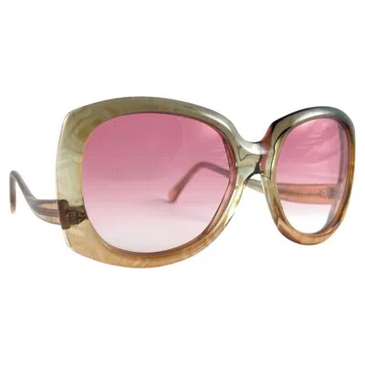 Pre-owned Oliver Goldsmith Vintage  " Dundee " Oversized Made In England Sunglasses In Brown