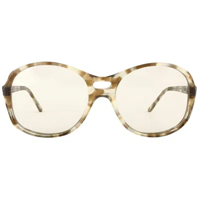 Pre-owned Oliver Goldsmith Vintage  " Les " Oversized Tortoise Made In England Sunglasses In Sand