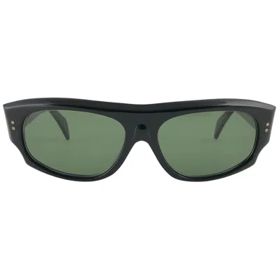 Pre-owned Oliver Goldsmith Vintage  " Monaco " Black Sleek Sunglasses Made In England
