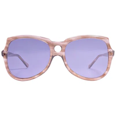 Pre-owned Oliver Goldsmith Vintage  " Raj " Made In England 1970's Oversized Sunglasses In Purple