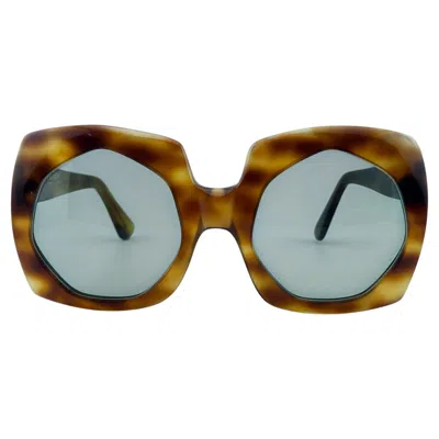 Pre-owned Oliver Goldsmith Vintage  Tortoise Oversized 1970 Made In England Sunglasses In Gray