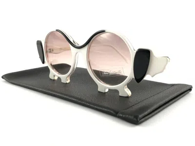 Pre-owned Oliver Goldsmith Vintage Ultra Rare  " Dogs " Made In England Sunglasses, 1985 In Black