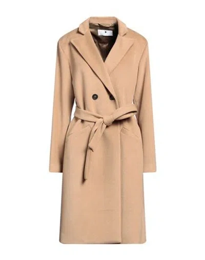 Oliver Horigamy Woman Coat Camel Size 14 Polyester, Viscose, Elastane In Beige