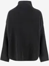 OLIVER LATTUGHI BLACK HIGH COLLAR SWEATERS