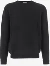 Oliver Lattughi Round-neck Ribbed Sweater In Black