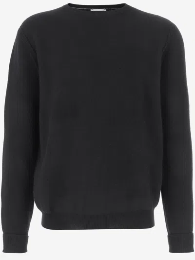 OLIVER LATTUGHI BLACK ROUNDNECK PULLOVER