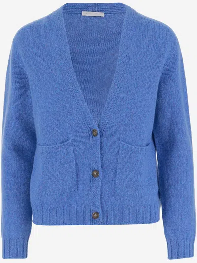 Oliver Lattughi Cashmere Cardigan In Blue