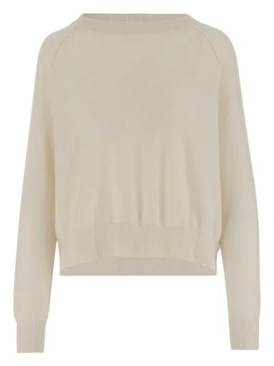 Oliver Lattughi Off White Wool Jumper In Neutral