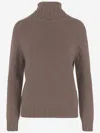 Oliver Lattughi Turtleneck Ribbed Sweater In Brown