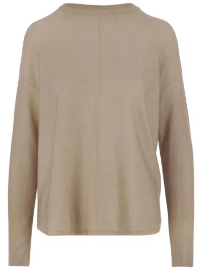 Oliver Lattughi Cashmere Sweater With Crew Neck And Modern Silhouette In Nude