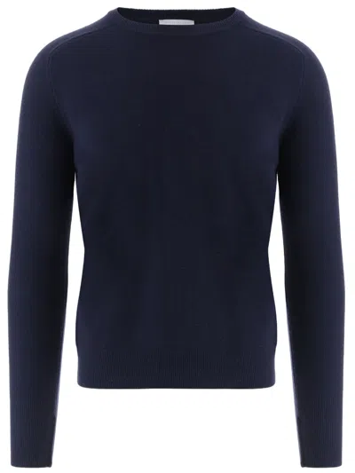Oliver Lattughi Classic Fitted Cashmere Sweater In Blue