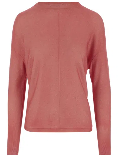 OLIVER LATTUGHI CREW NECK CASHMERE SWEATER WITH DROPPED SHOULDERS