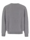 Oliver Lattughi Crew-neck Ribbed Sweater In Gray