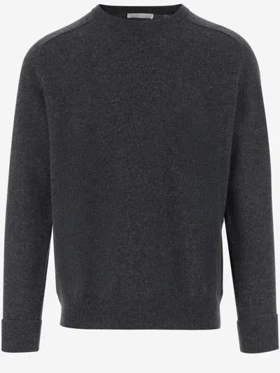OLIVER LATTUGHI DARK GREY SOLID SWEATER