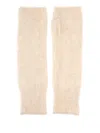 Oliver Lattughi Fingerless Gloves In Neutral