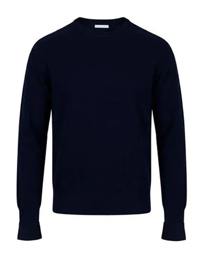 Oliver Lattughi Man Sweater Navy Size S Cashmere In Brown