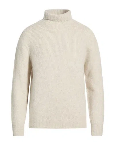 Oliver Lattughi Man Turtleneck Light Grey Size Xl Alpaca Wool, Polyamide In Brown