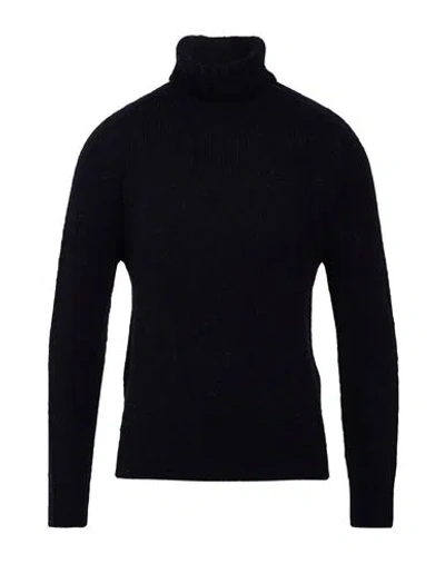 Oliver Lattughi Man Turtleneck Midnight Blue Size M Alpaca Wool, Polyamide