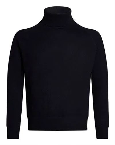 Oliver Lattughi Man Turtleneck Midnight Blue Size M Cashmere