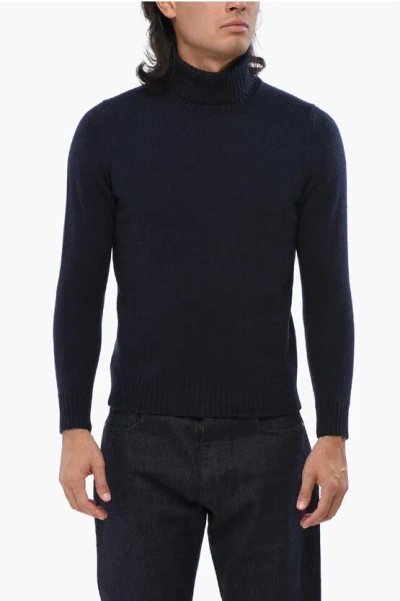 Oliver Lattughi Pure Cashmere Turtleneck Sweater In Black
