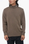Oliver Lattughi Pure Cashmere Turtleneck Sweater In Brown