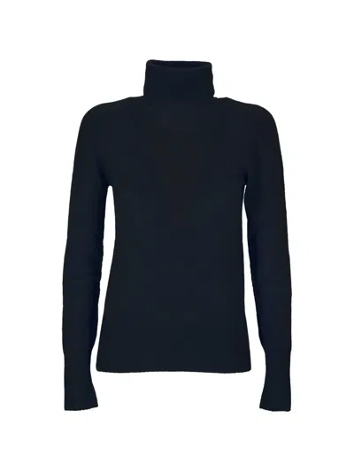 Oliver Lattughi Ribbed Roll-neck Sweater In Blue