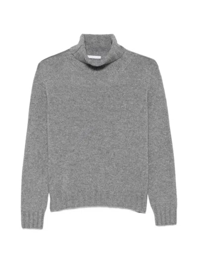 Oliver Lattughi Ribbed Roll-neck Sweater In Gray