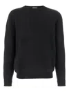 Oliver Lattughi Round-neck Ribbed Sweater In Black