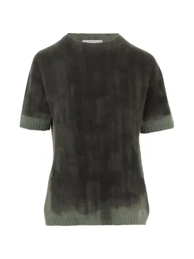 Oliver Lattughi Short-sleeve Cashmere Sweater In Multi