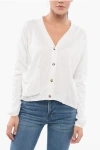 Oliver Lattughi V-neck Cotton Over Cardigan With Breast Pocket