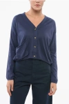 Oliver Lattughi V-neck Cotton Over Cardigan With Breast Pocket