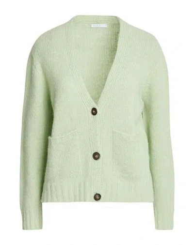 Oliver Lattughi Woman Cardigan Light Green Size L Alpaca Wool, Polyamide, Wool