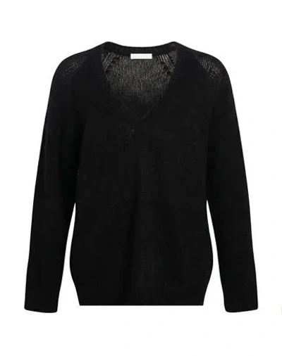 Oliver Lattughi Woman Sweater Black Size S Alpaca Wool, Polyamide, Wool