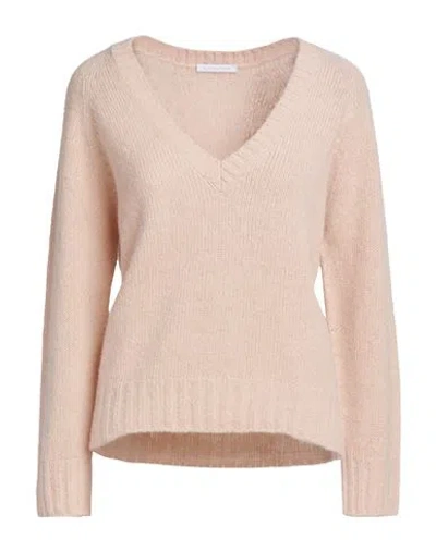 Oliver Lattughi Woman Sweater Blush Size L Alpaca Wool, Polyamide, Wool In Pink