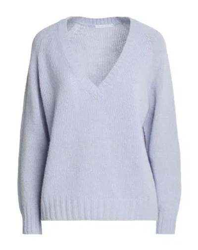 Oliver Lattughi Woman Sweater Lilac Size M Alpaca Wool, Polyamide, Wool In Blue