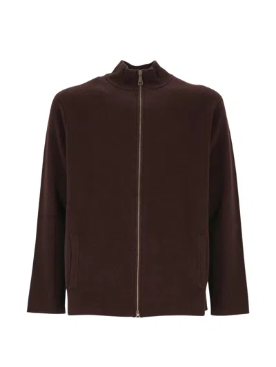 Oliver Lattughi Zip Jacket In Brown