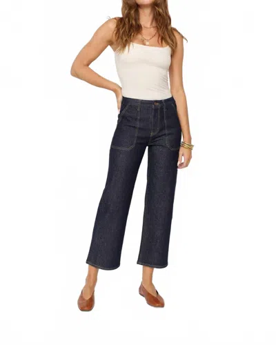Oliver Logan Aberdeen Carpenter High Rise Wide Leg Jeans In Timbers In Blue